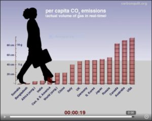 per capita CO2 graphic from Carbon Visuals