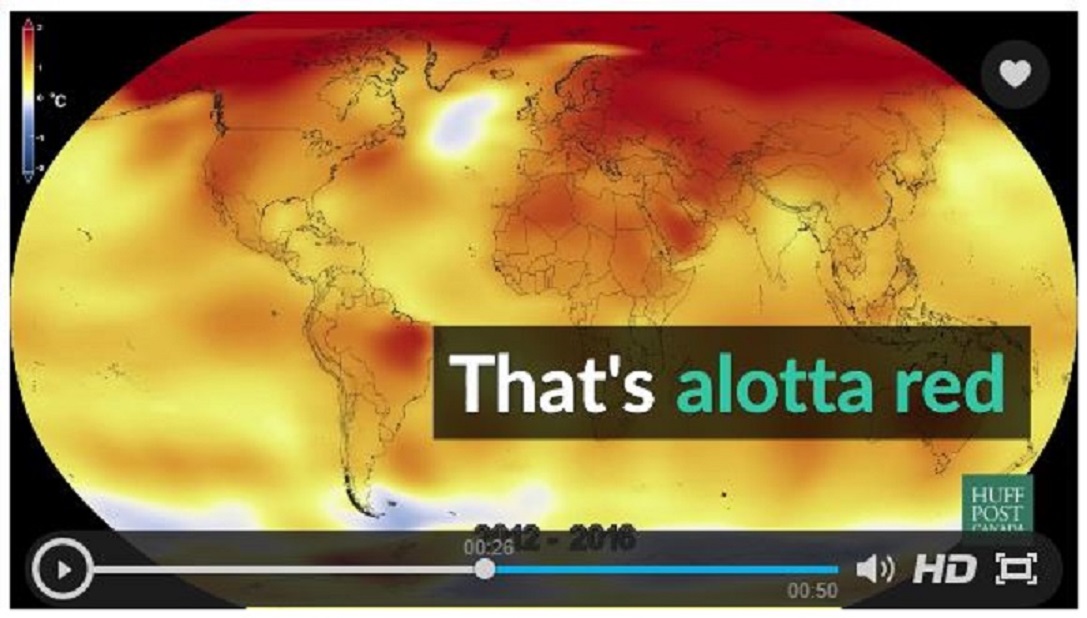 Seeing Red—New NASA Climate Change Video Uses Questionable “Data” for Colorful Deception