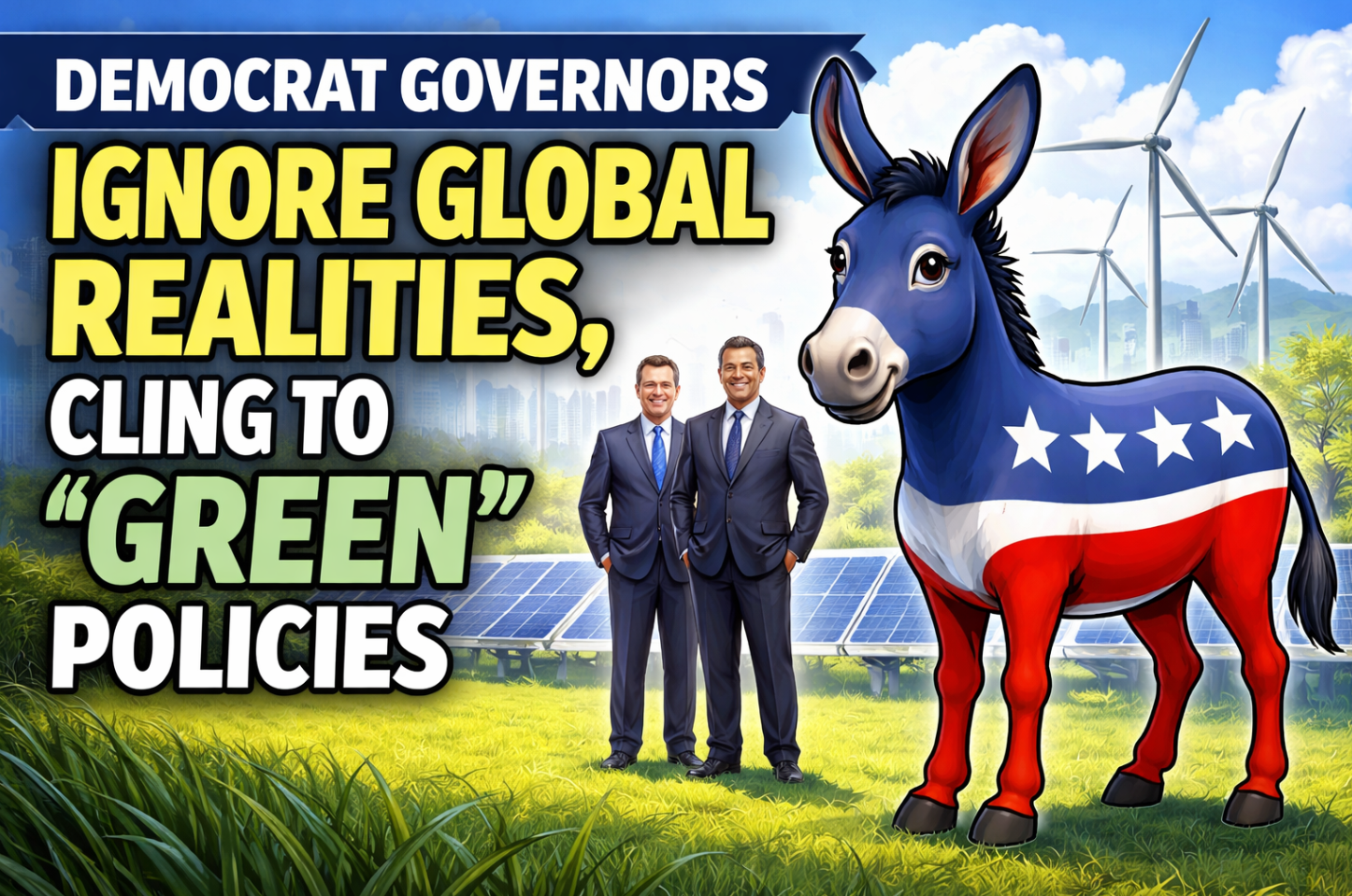 Democrat Governors Ignore Global Realities, Cling to “Green” Polices 